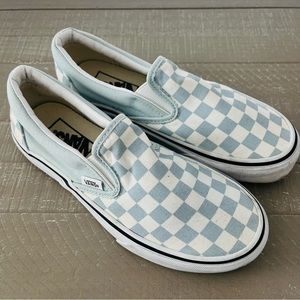 Vans checkered slip on shoes 4.5